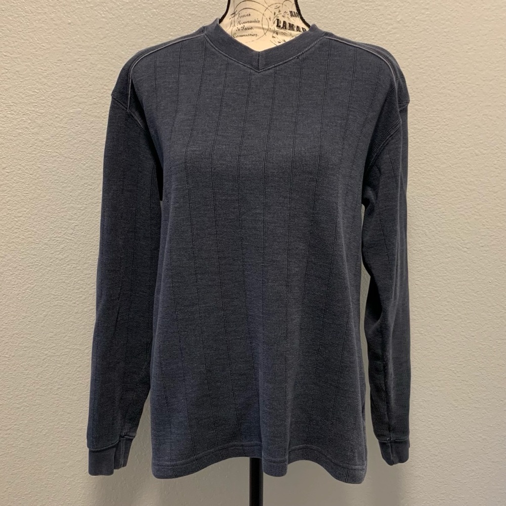Columbia Pullover Long Sleeve High V Neck Sweater - Picture 1 of 5